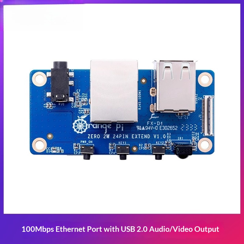 Pi Zero - บอร์ดขยาย Orange Pi Zero 2W พร้อมพอร์ตอีเธอร์เน็ต