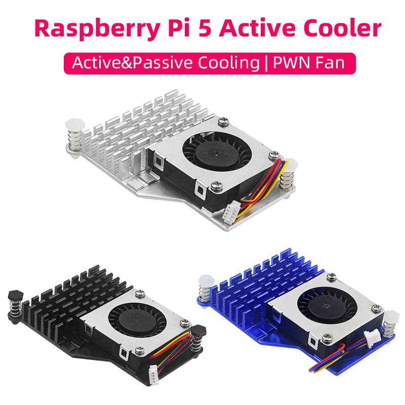 Pi Cooler - Raspberry Pi 5 Active Cooler ฮีทซิงค์อลูมิเนียมความเร็ว