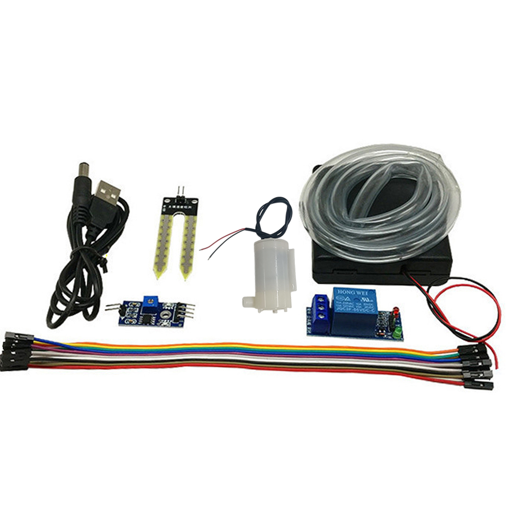 Arduino Kit - ชุดสวนรดน้ำอัตโนมัติ เซ็นเซอร์วัดความชื้นในดิน โมดูลรดน้ำอัตโนมัติ ชุด DIY ปั๊มน้ำขนาดเล็ก