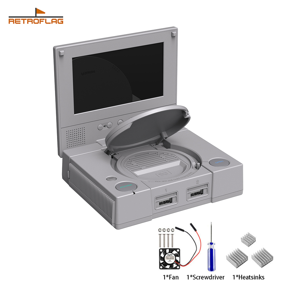 Pi 4 Case - เคส Retroflag PiStation พร้อมจอ LCD สำหรับ