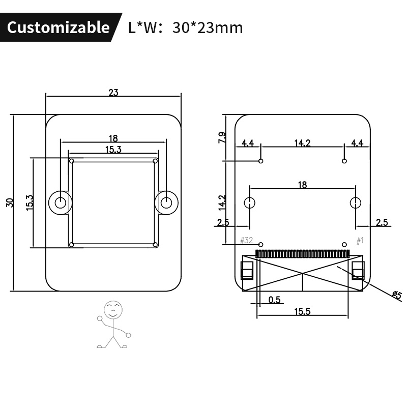 โมดูลกล้อง Raspberry Pi ความละ - Pi Camera Module บทวิจารณ์และราคา
