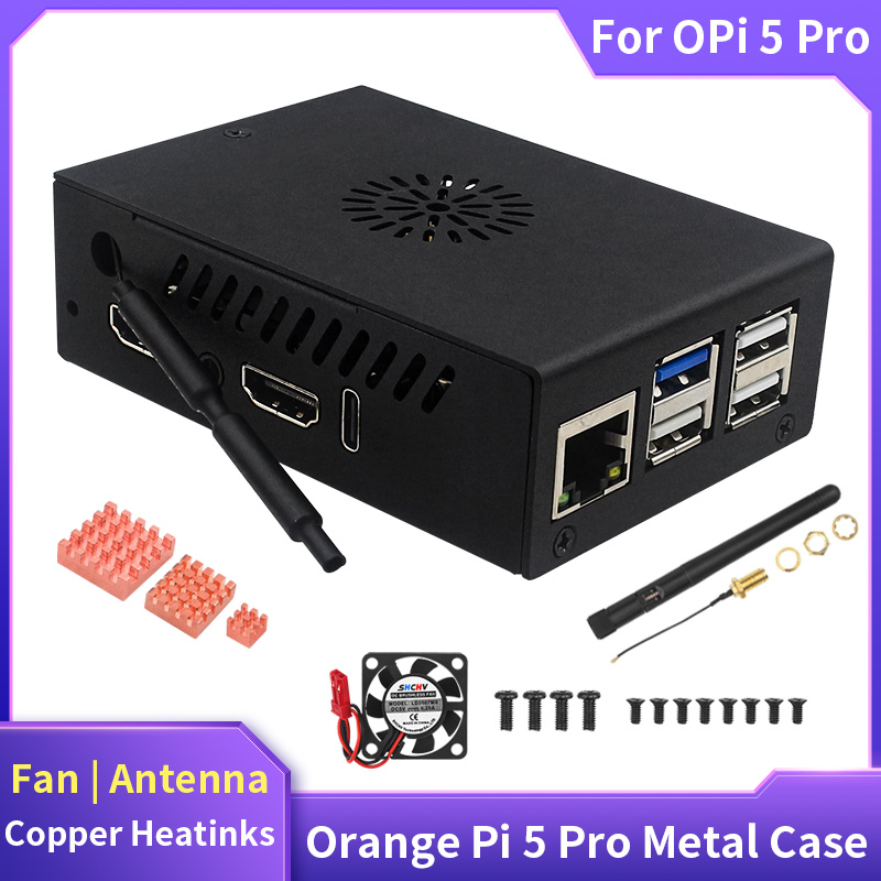 เคสสีส้ม Pi 5 Pro ปลอกโลหะพัดล - Pi Cooler บทวิจารณ์และราคา