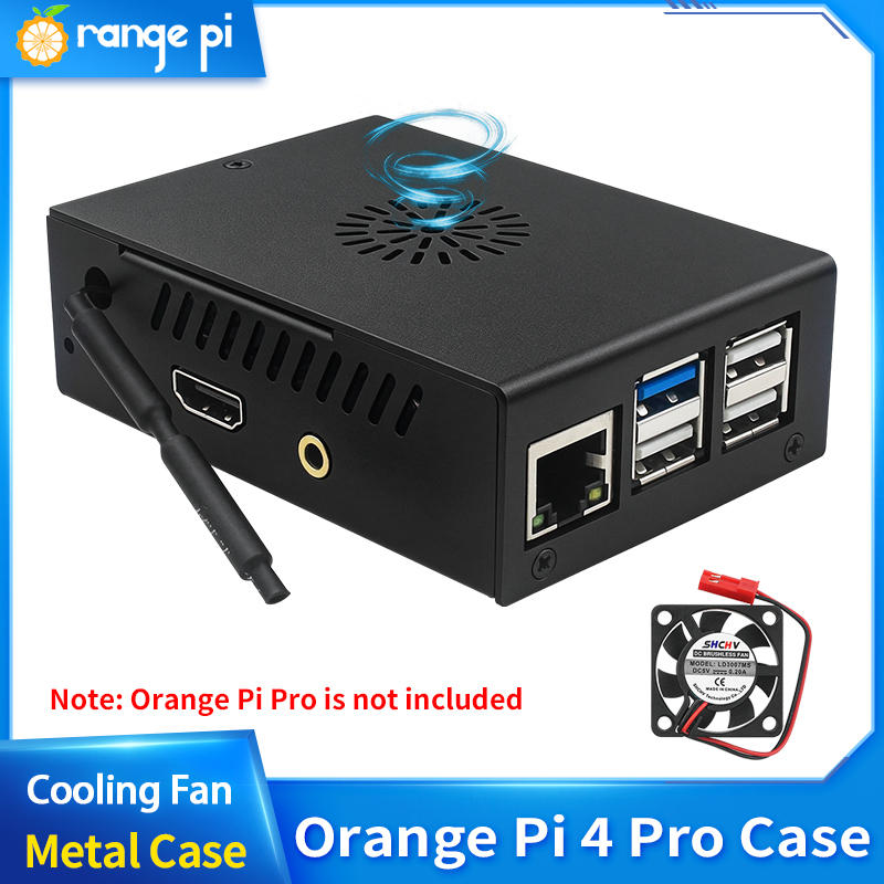 กล่องโลหะสีดำสำหรับ Orange Pi  - Pi Cooler บทวิจารณ์และราคา