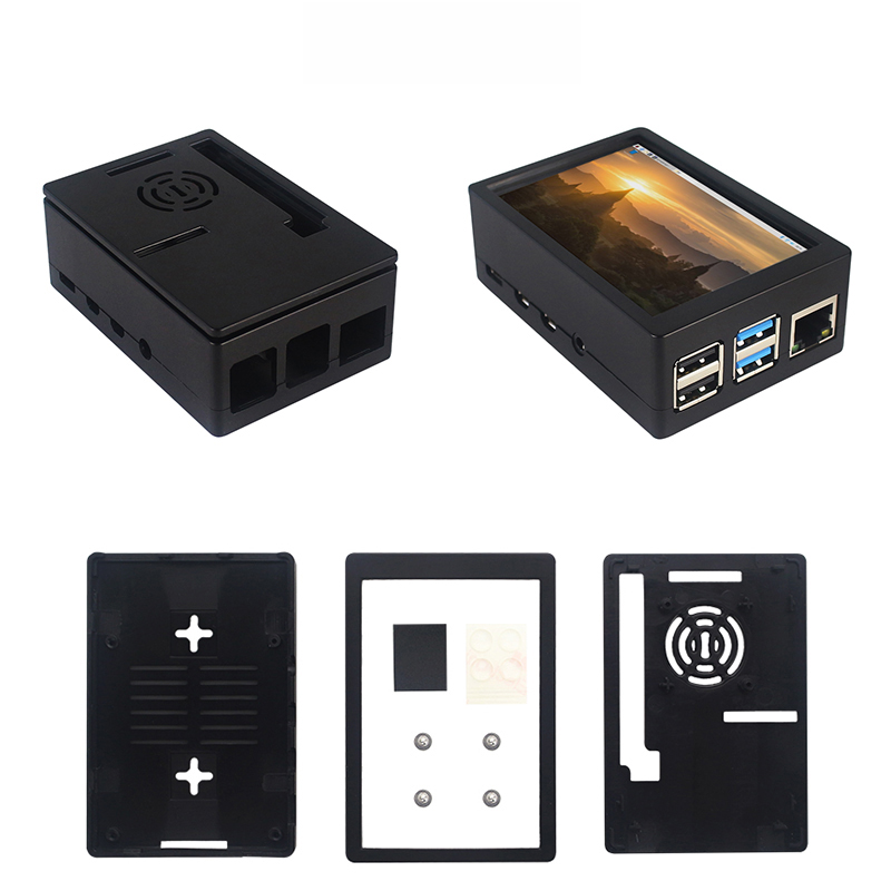 3.5นิ้ว Raspberry Pi 4หน้าจอสั - Pi Cooler บทวิจารณ์และราคา