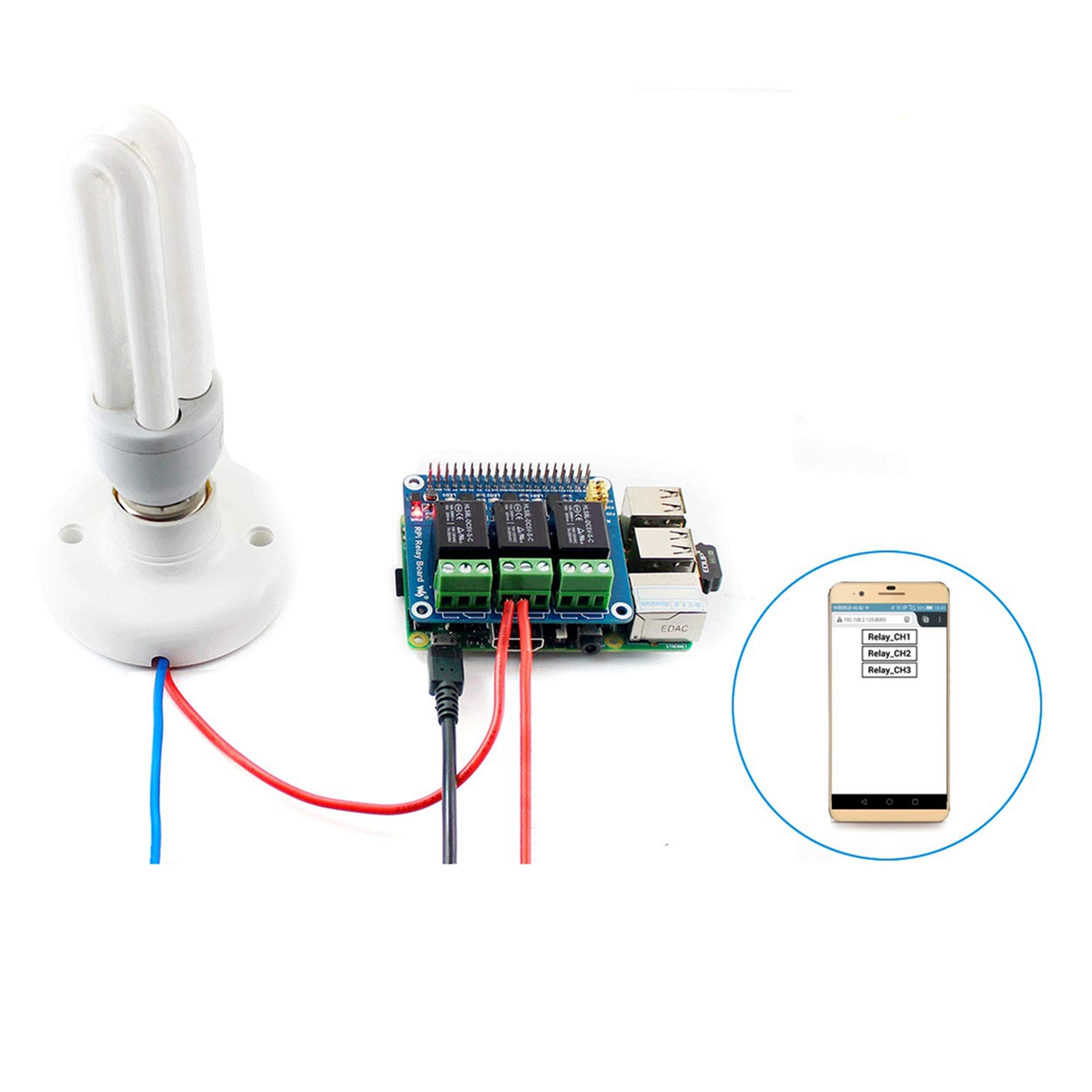 Waveshare 5V 3-Channel Relay M - Raspberry Pi Kit บทวิจารณ์และราคา