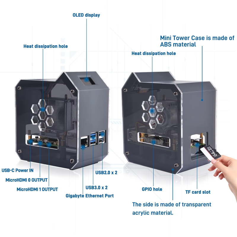 ชุดคอมพิวเตอร์ GeeekPi Raspber - Pi 5 Case บทวิจารณ์และราคา