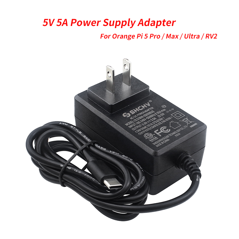 5V 5A อะแดปเตอร์จ่ายไฟประเภท-C - Pi Power Supply บทวิจารณ์และราคา