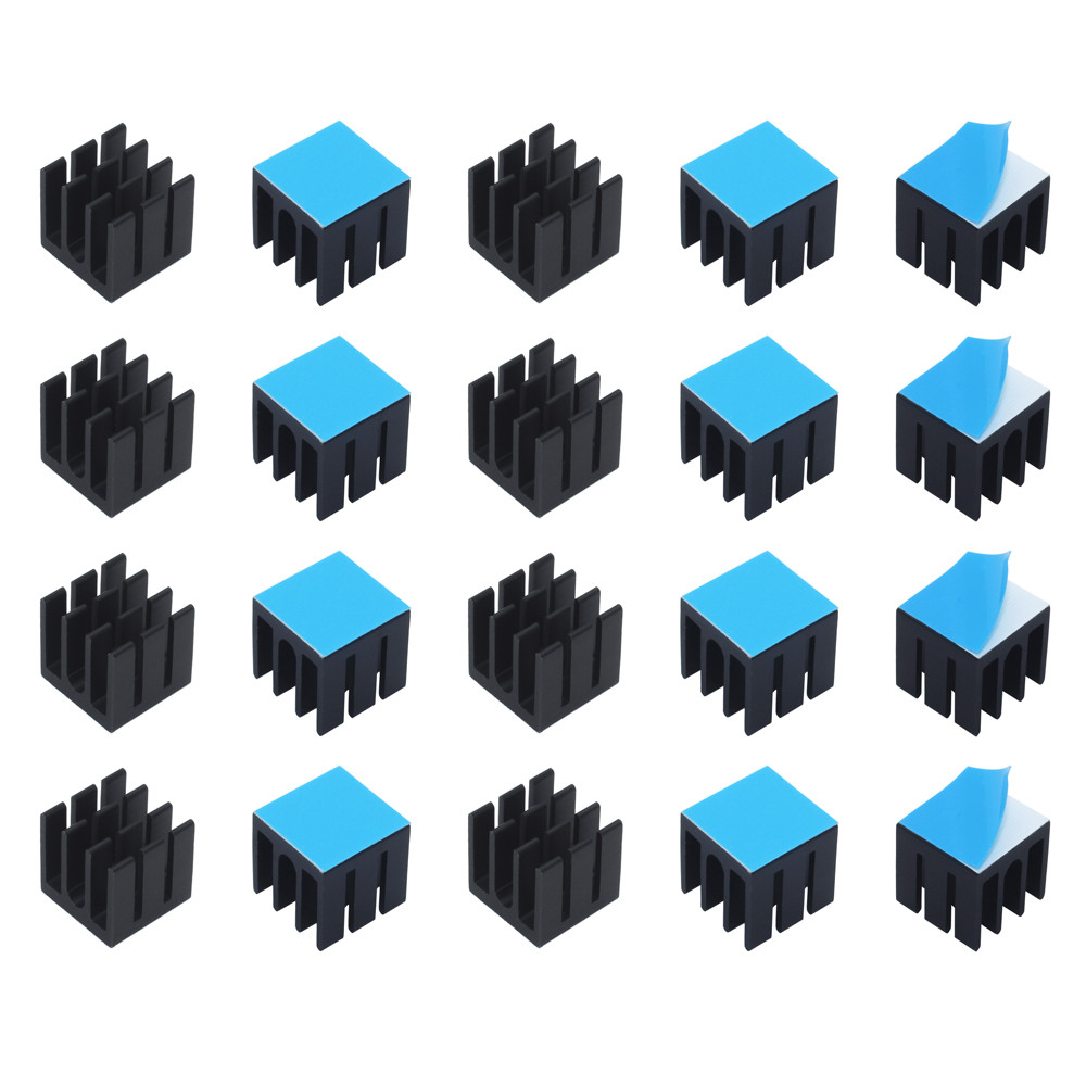 12x12x12mm 50pcs อลูมิเนียมฮีท - Pi Cooler บทวิจารณ์และราคา