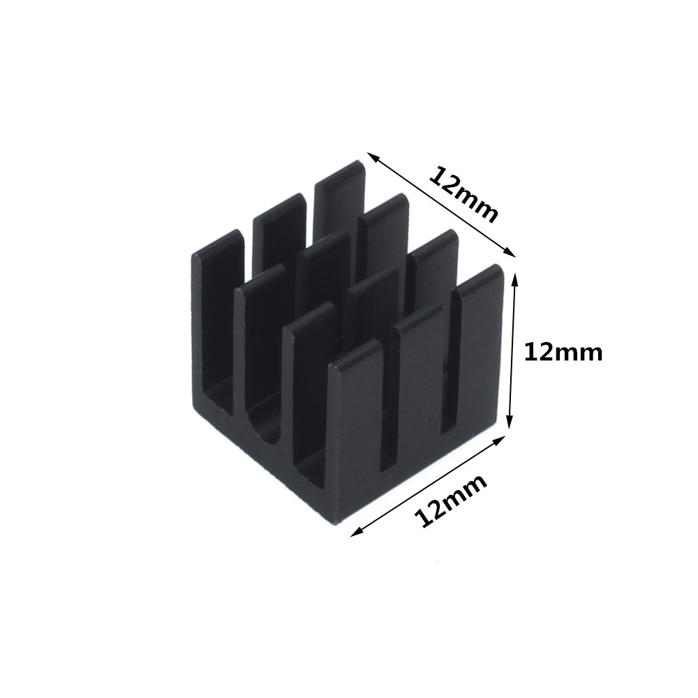 12x12x12mm 50pcs อลูมิเนียมฮีท - Pi Cooler บทวิจารณ์และราคา