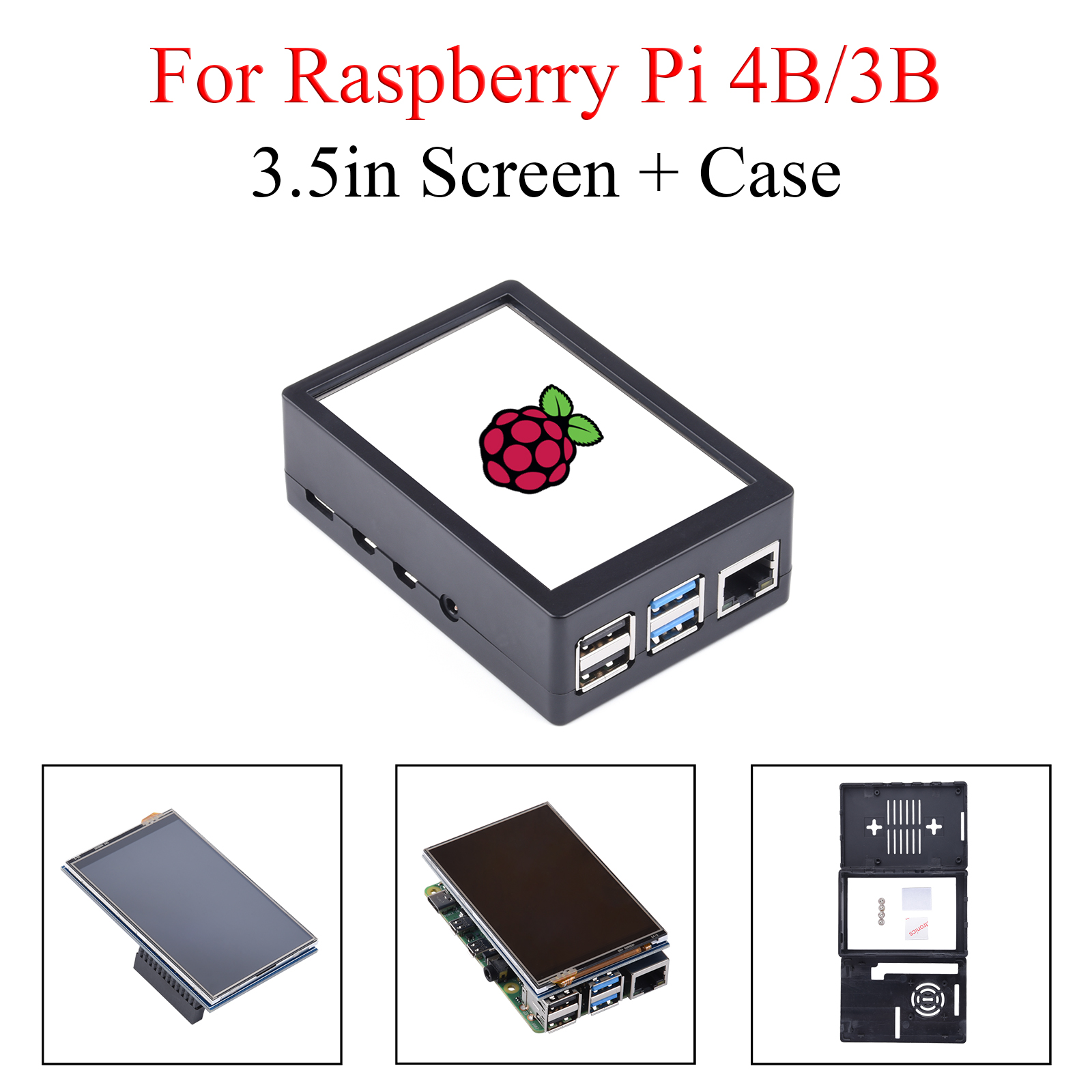 หน้าจอสัมผัสขนาด 3.5 นิ้ว ความ - Pi 4 Case บทวิจารณ์และราคา