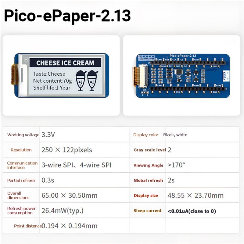 B68A สำหรับ Raspberry Pi Pico  - Pi Display บทวิจารณ์และราคา